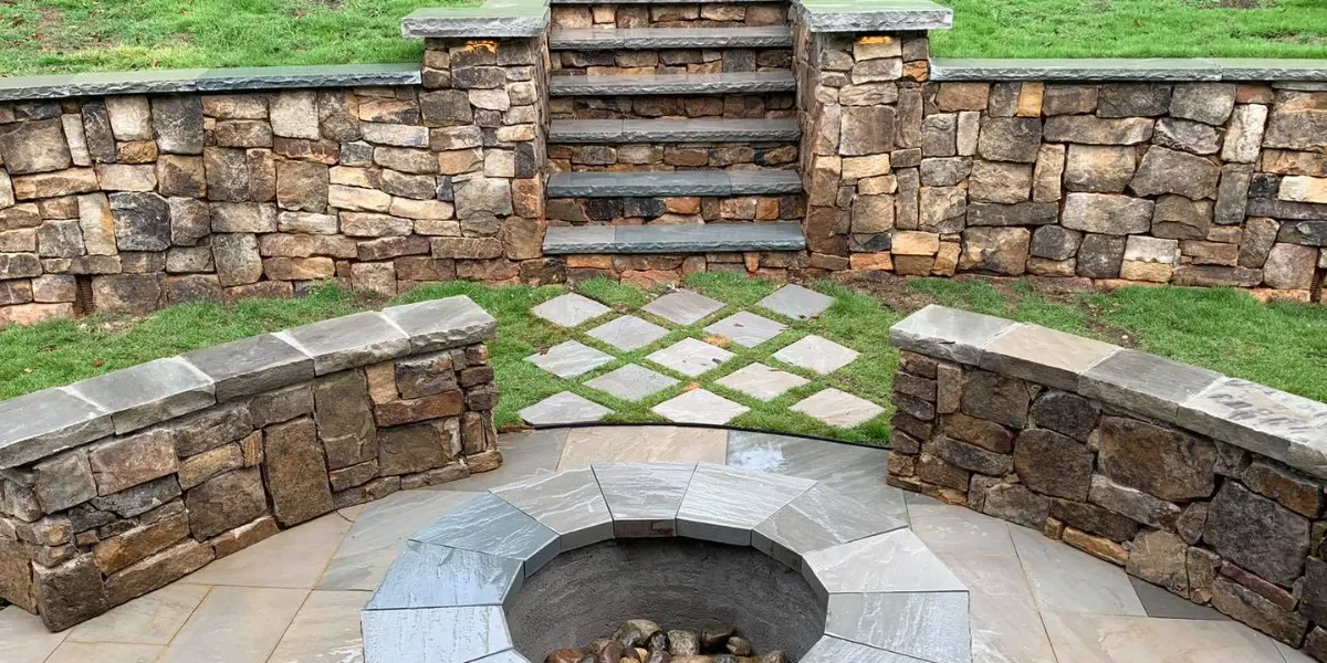 Retaining wall install